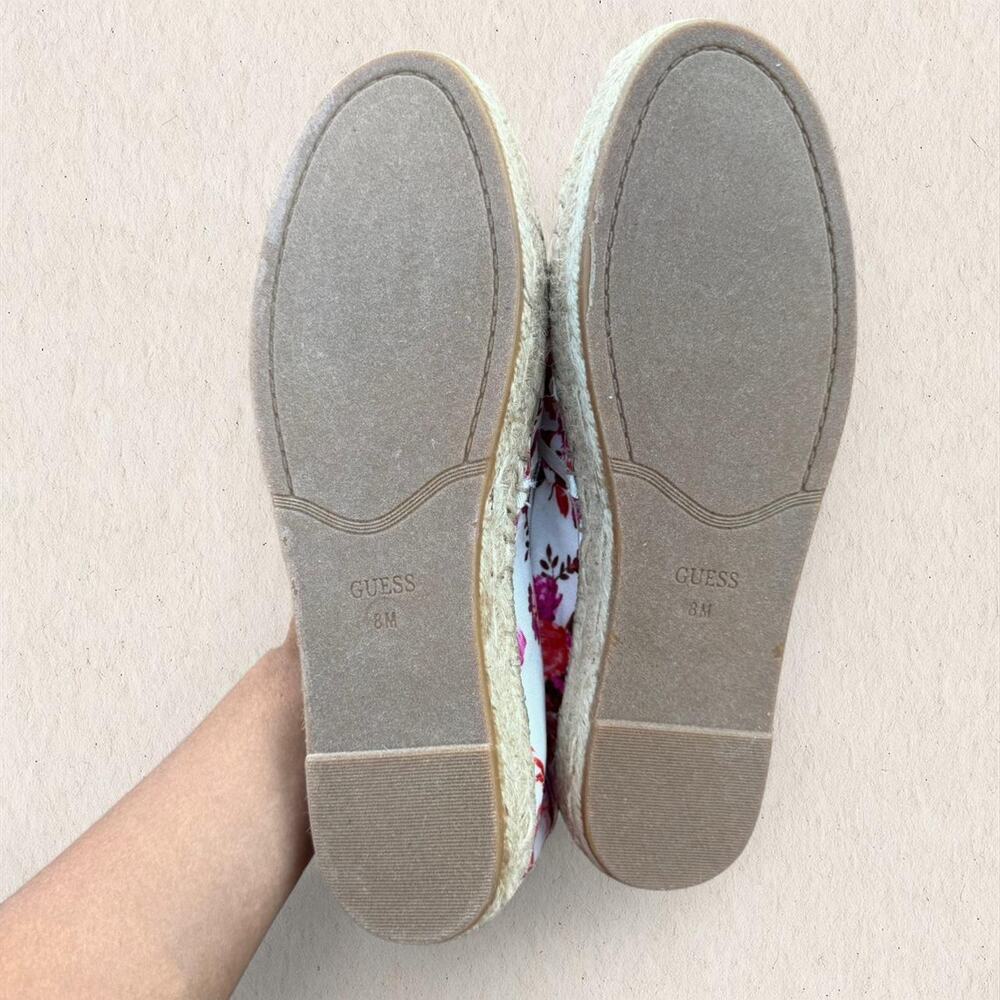 Guess Floral Espadrille Slip On Shoes Size 8 Coquette Summer Cottagecore Preppy - Picture 7 of 8